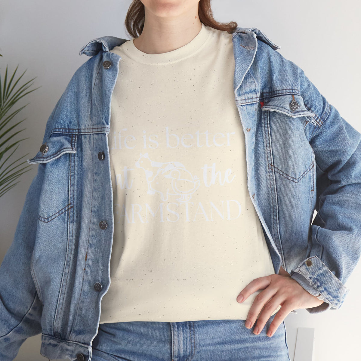 Farmstand T-Shirt — "Life Is Better at the Farmstand" Rustic Farmer Tee