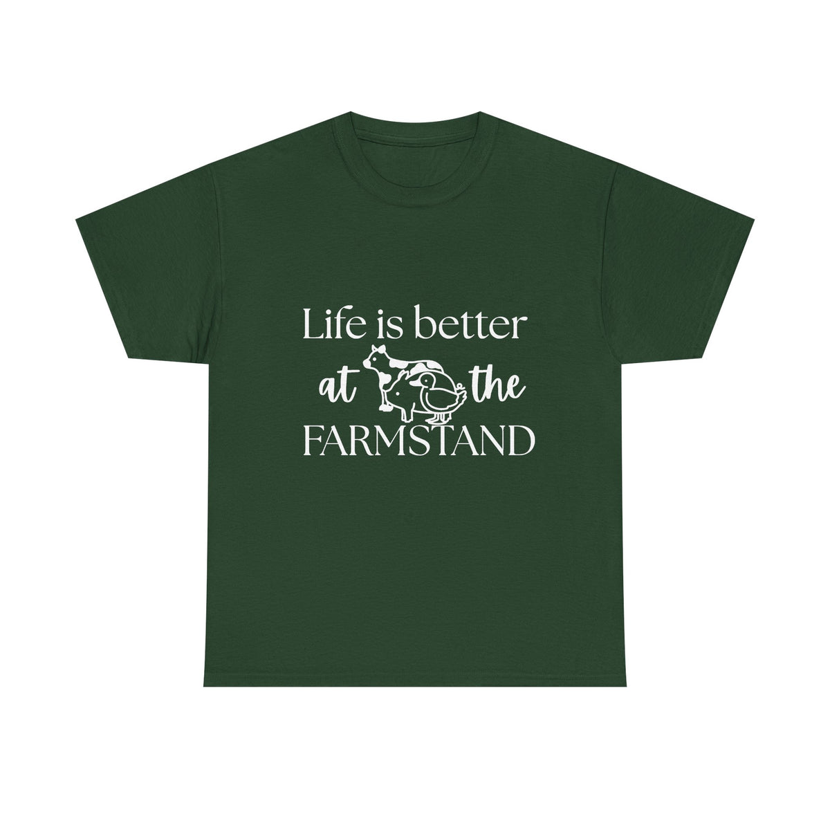 Farmstand T-Shirt — "Life Is Better at the Farmstand" Rustic Farmer Tee