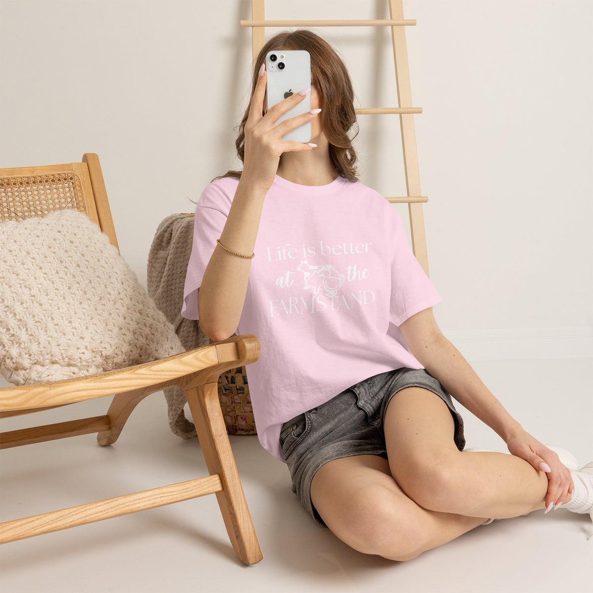 Farmstand T-Shirt — "Life Is Better at the Farmstand" Rustic Farmer Tee