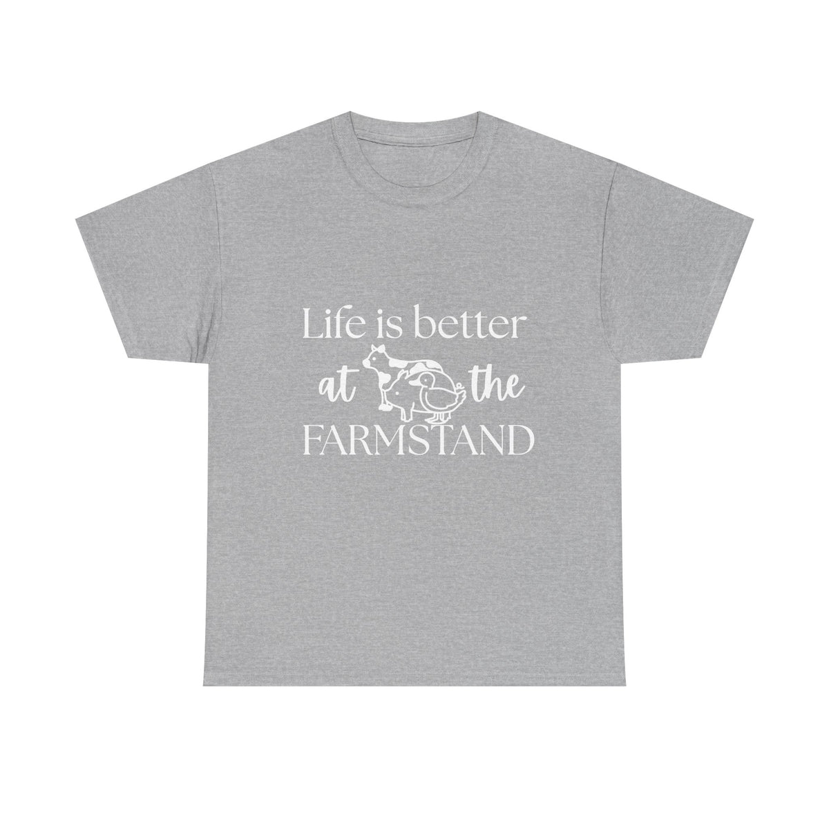 Farmstand T-Shirt — "Life Is Better at the Farmstand" Rustic Farmer Tee