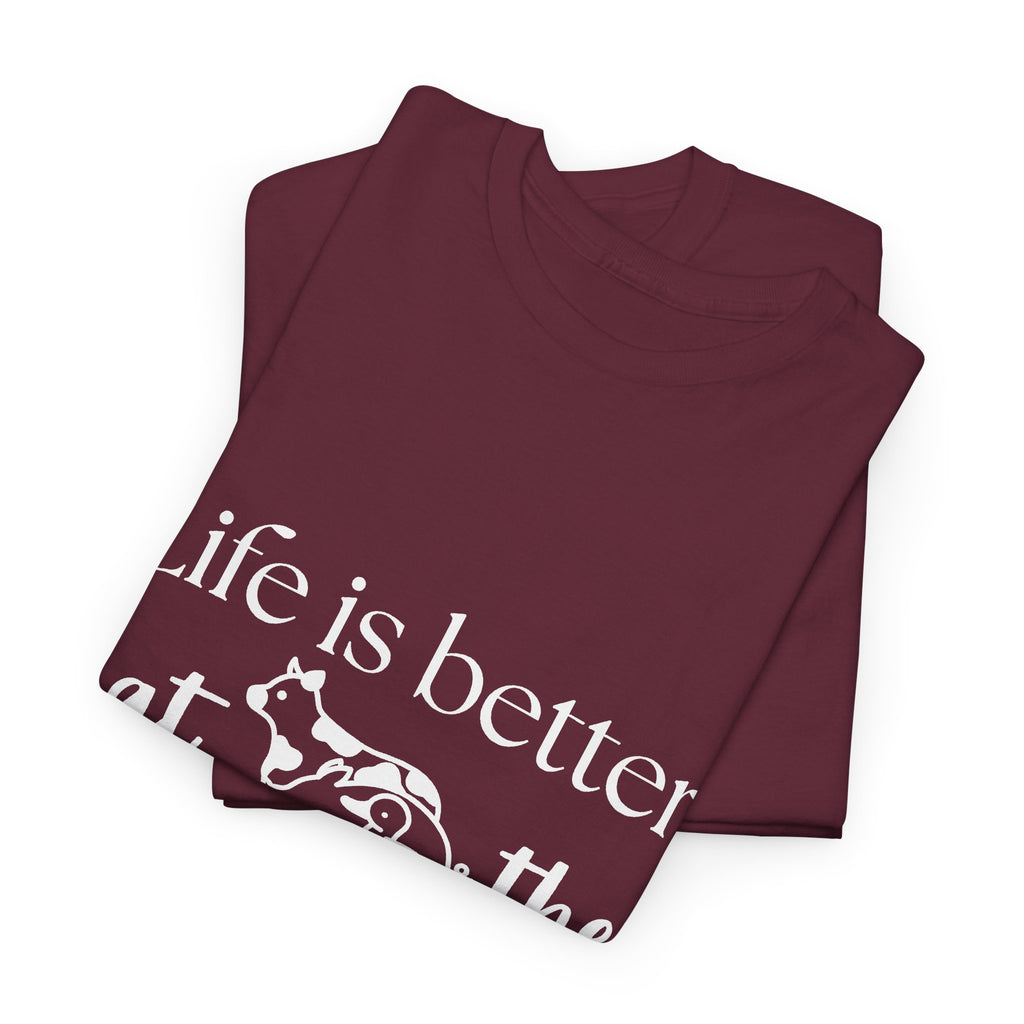Farmstand T-Shirt — "Life Is Better at the Farmstand" Rustic Farmer Tee
