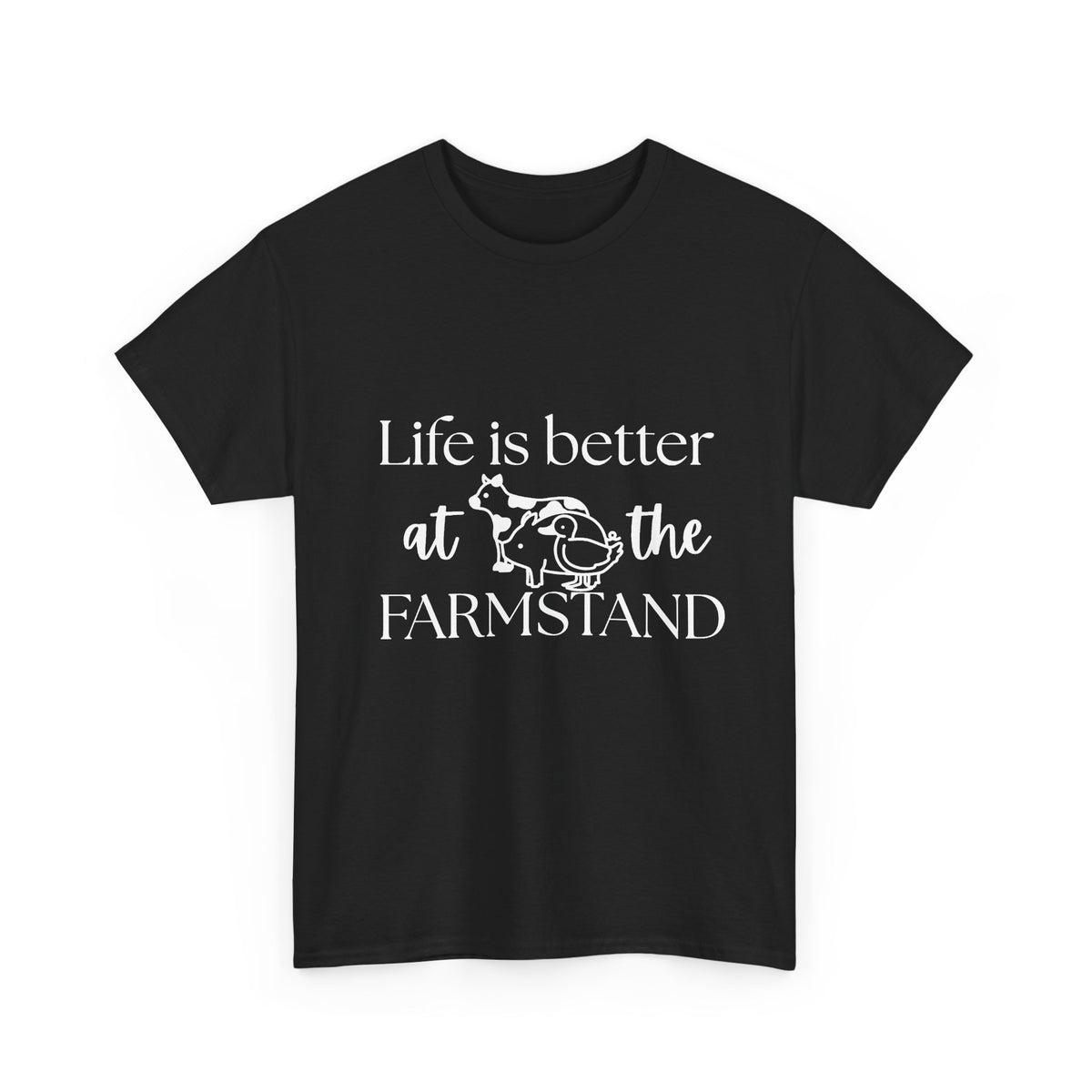 Farmstand T-Shirt — "Life Is Better at the Farmstand" Rustic Farmer Tee