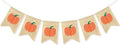 Pumpkin Banner Happy Fall Garland Thanksgiving Day Decorations | Burlap Fall Banner, Fall Baby Shower Decorations, Pumpkin Decorations for Home Fireplace, Fall Garland Harvest Bunting